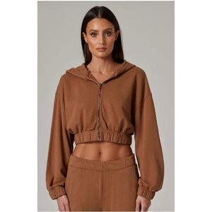 Talentless cropped hoodie size L 100% cotton Athleisure casual